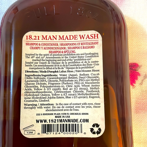 18.21 MAN MADE WASH - HAIR and Body Wash - Picture 3 of 3